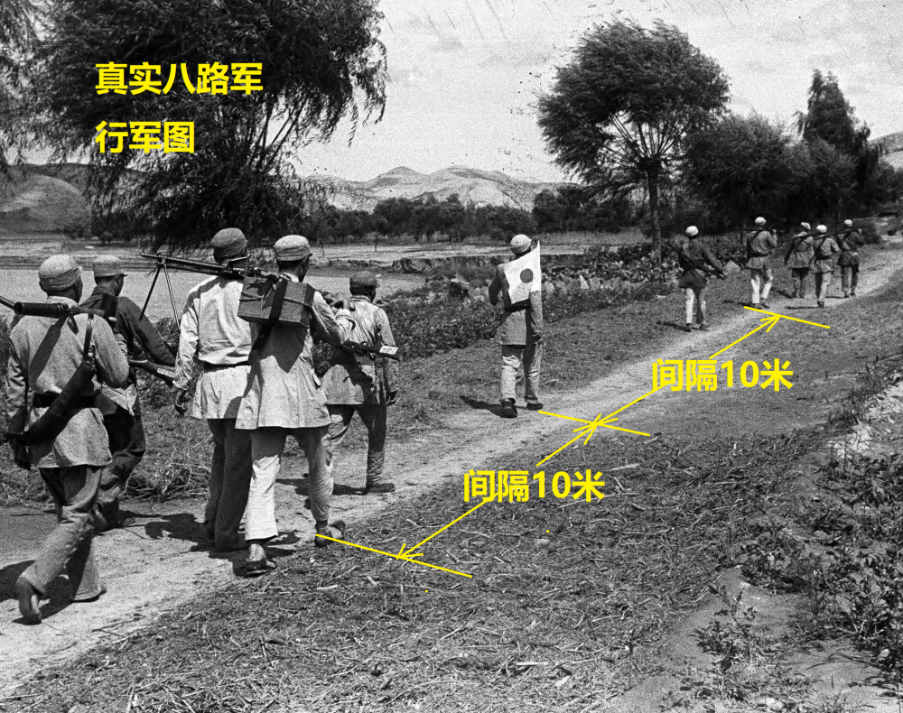 真實八路軍行軍圖,跟電視劇上演的人山人海不一樣_騰訊新聞