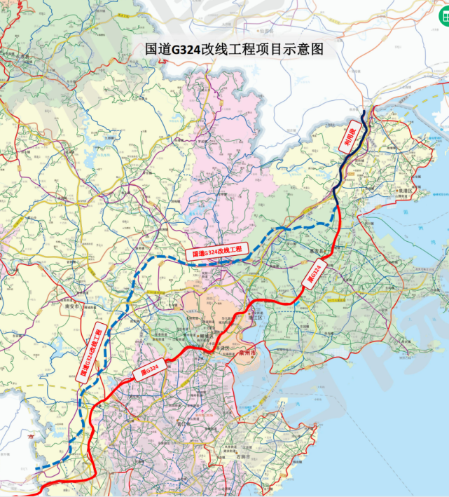 海丰324国道改道线路图图片