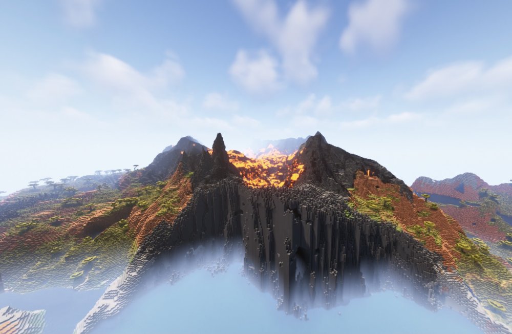 我的世界118山脉地形重写村庄是怎样建在悬崖上的