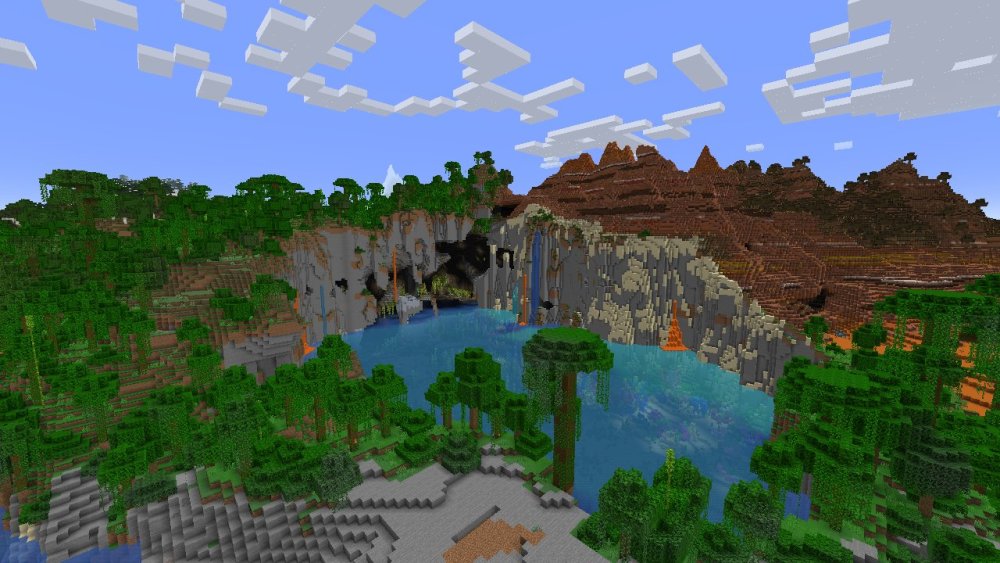 我的世界118山脉地形重写村庄是怎样建在悬崖上的