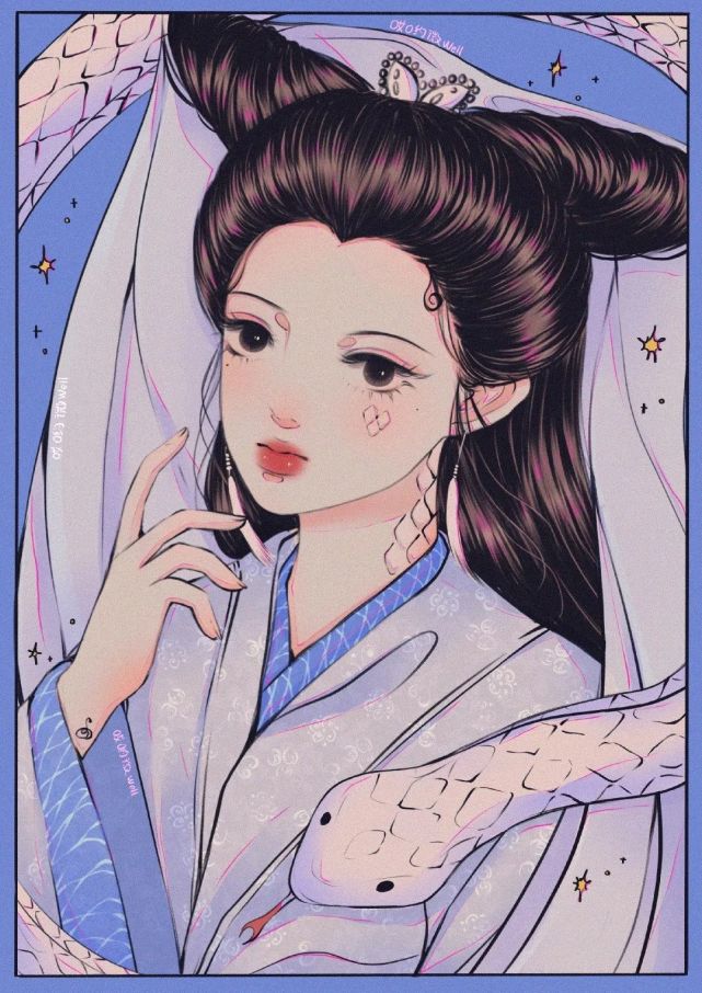 头像手绘女生头像迷人的小妖精系列卡通动漫头像三丽欧搞怪头像