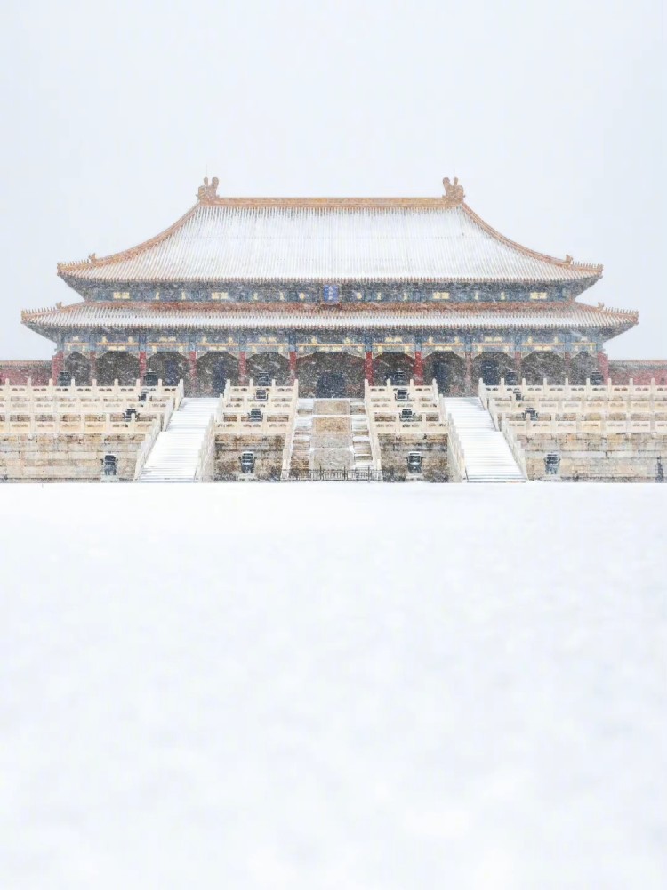 精美壁纸故宫雪那座四方城