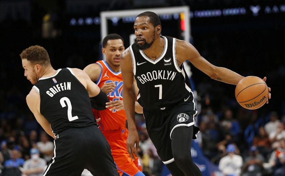 nba战报篮网12096大胜雷霆杜兰特33分常规操作