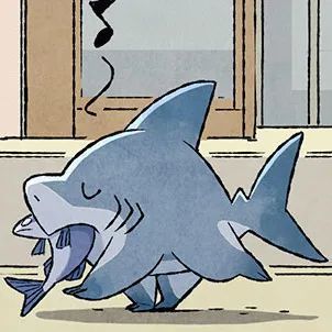 可爱的鲨鲨头像