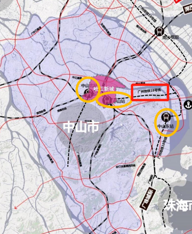 火炬快线经过,新增2学校 4宅地|岐江新城|宅地|中山市|马鞍岛|沙港路