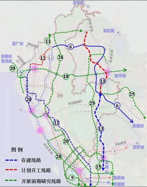 安交通十四五發布:15,18等四線擬納入五期,深珠通道計劃開建!