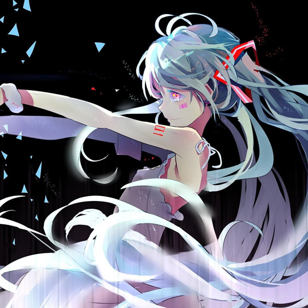 初音未来动漫二次元少女头像