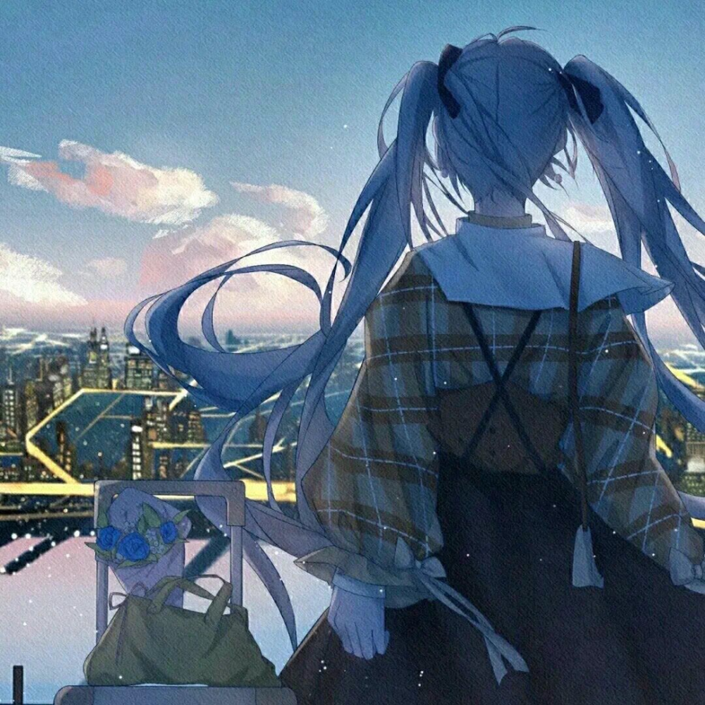 初音未来动漫二次元少女头像