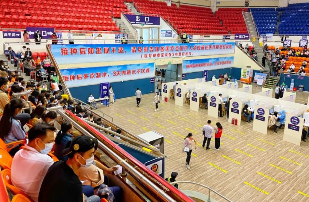 大良体育中心接种点"加强针"开打!预计12月迎来一波接种高峰