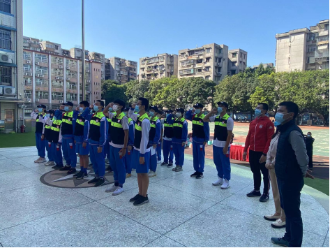 第二届"少年警队"景中实验中学分队正式成立