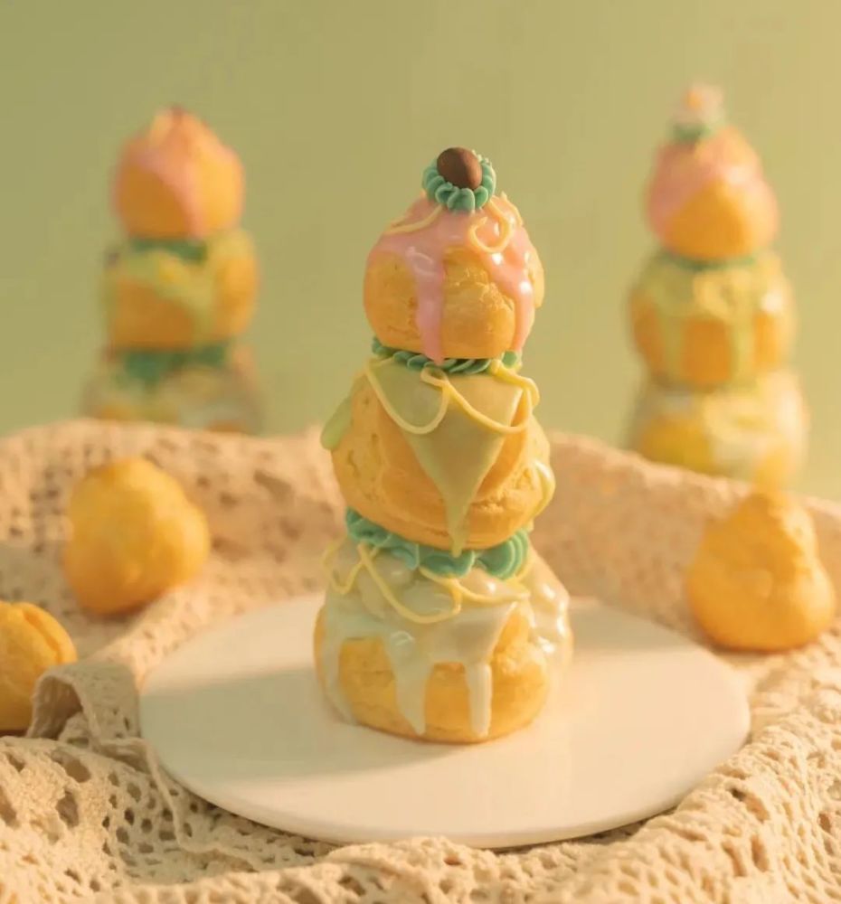 曼德家的修女泡芙丨从甜点中品味色彩美学配方教程