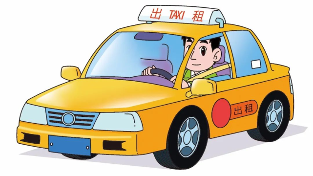 出租车司机卡通形象图片