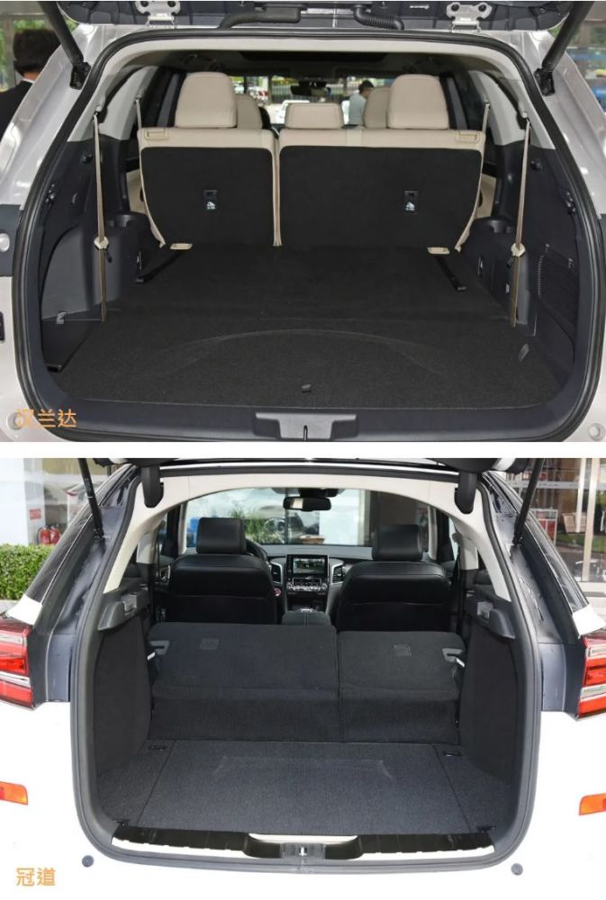 两车后排均可以支持按比例放倒,方便扩展后排承载空间.