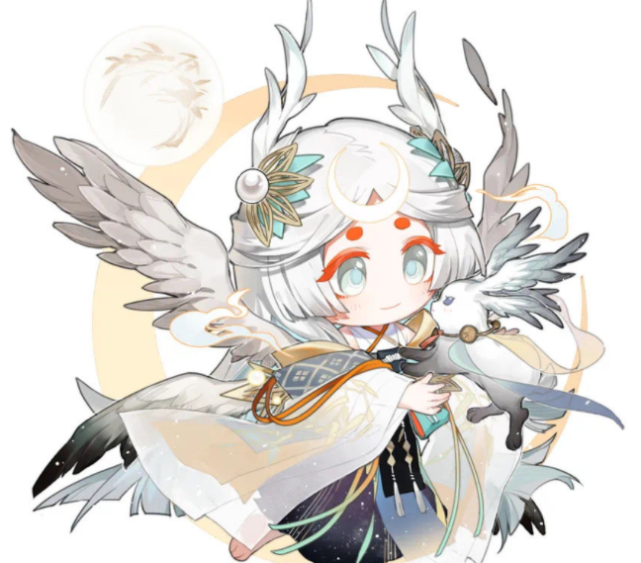 阴阳师因幡辉夜姬立绘插画公开 本阴阳师活着就是为了白毛大公主