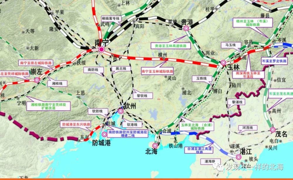 广西十四五的铁路规划钦州两县最苦高铁三过家门而不入