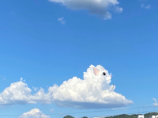 天空云朵创意背景图绝绝子