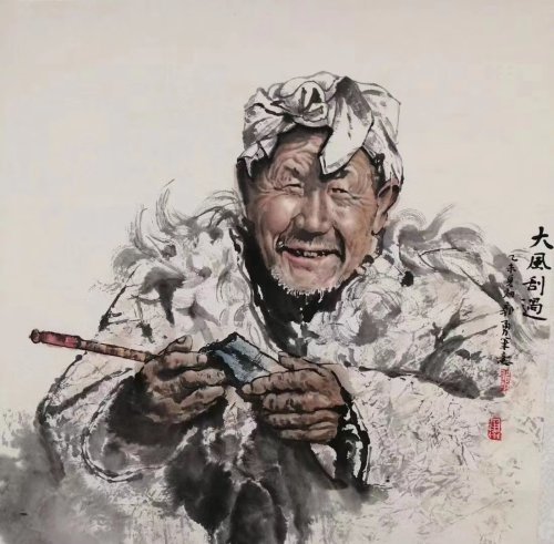 延安画家郭勇用艺术创作回馈养育自己的黄土地_腾讯新闻