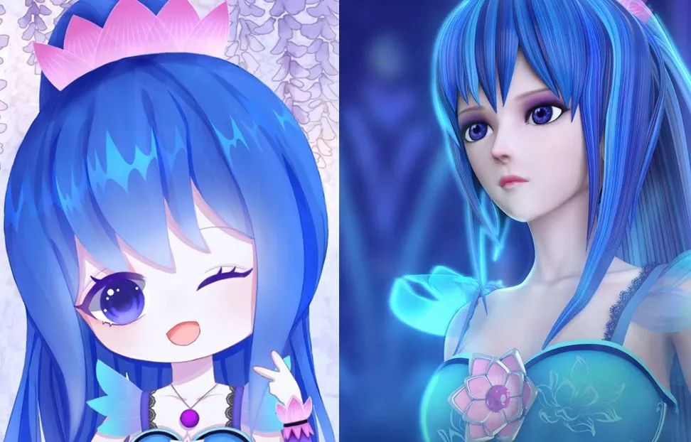 叶罗丽:全新叶罗丽仙子q版画像,冰公主不仅可爱,还非常的仙气_腾讯