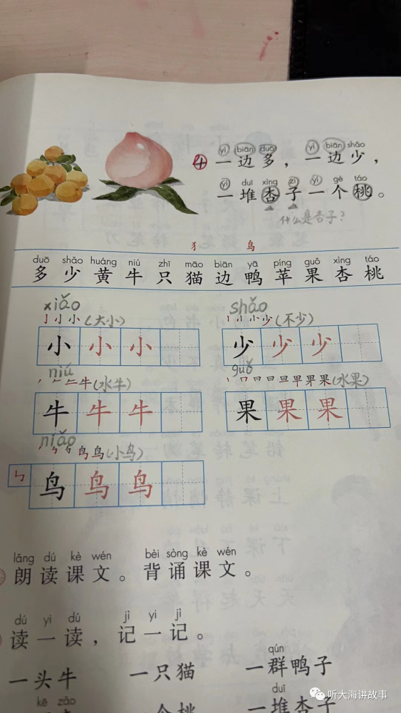 一年级上册课文预习方法