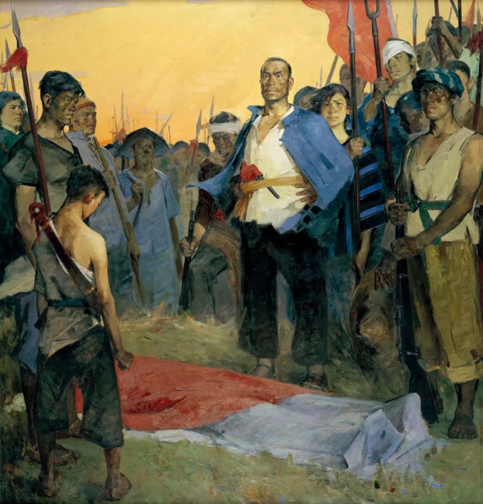 是中国美术馆的馆藏陈列作品,是"国家重大历史题材美术创作工程作品展