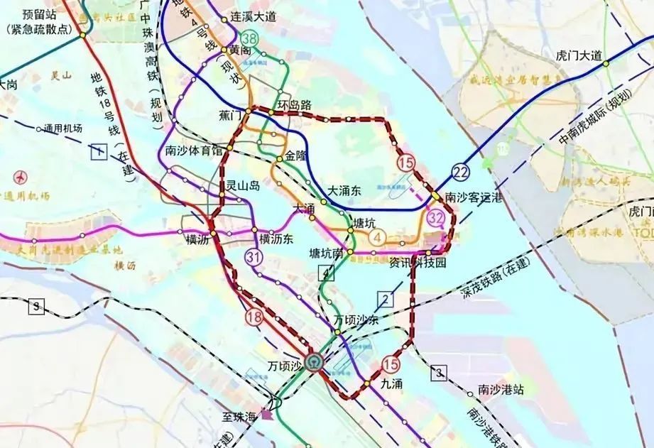 南沙15號線首站年底開建,八湧站首曝光,可換乘3地鐵_騰訊新聞