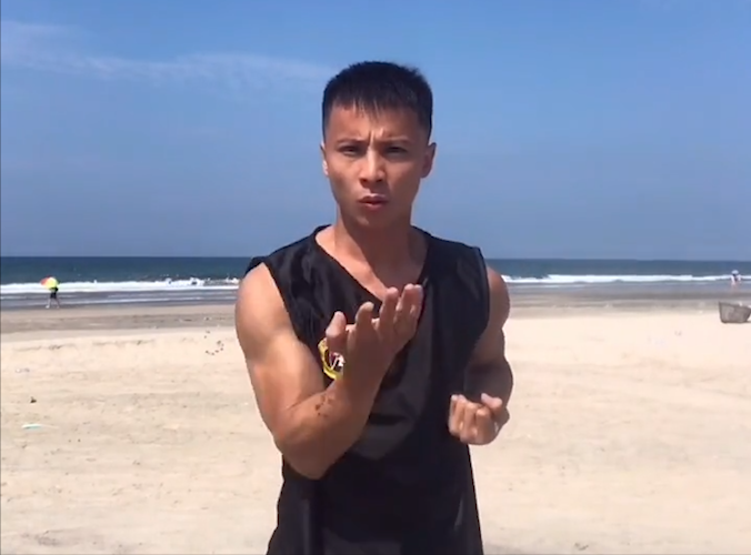 战狼武馆主教头林亦文,练就李小龙式寸劲拳,扬言挑战泰拳王播求