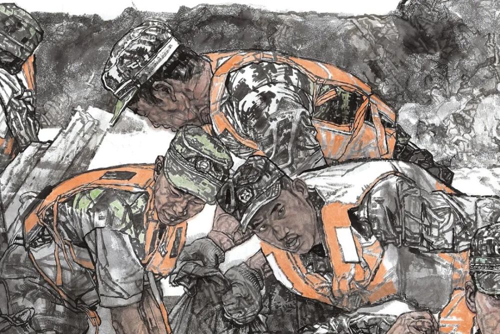 艺推李宽写意人物画作品