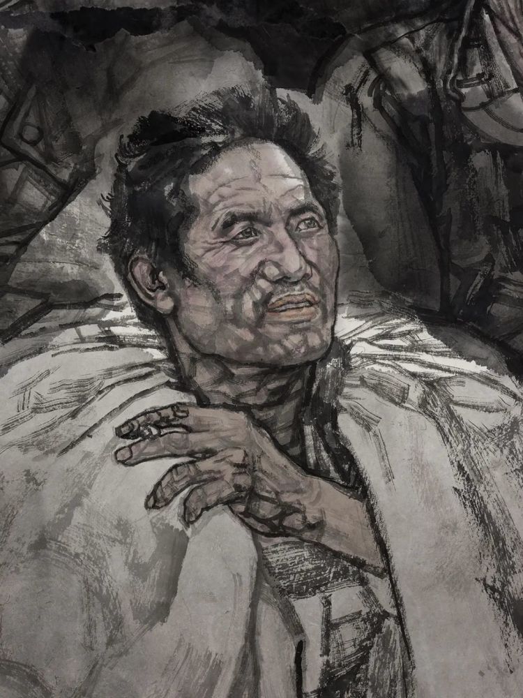 艺推李宽写意人物画作品