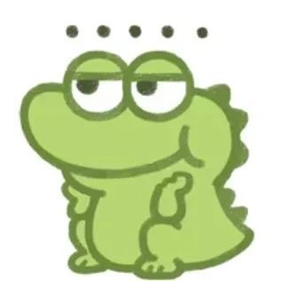 表情包绿鳄鱼系列