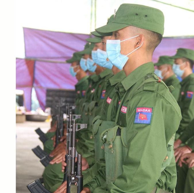 11月15日中午11点左右,勐古镇 hpuk jawng 村和高隆地区的2个果敢同盟