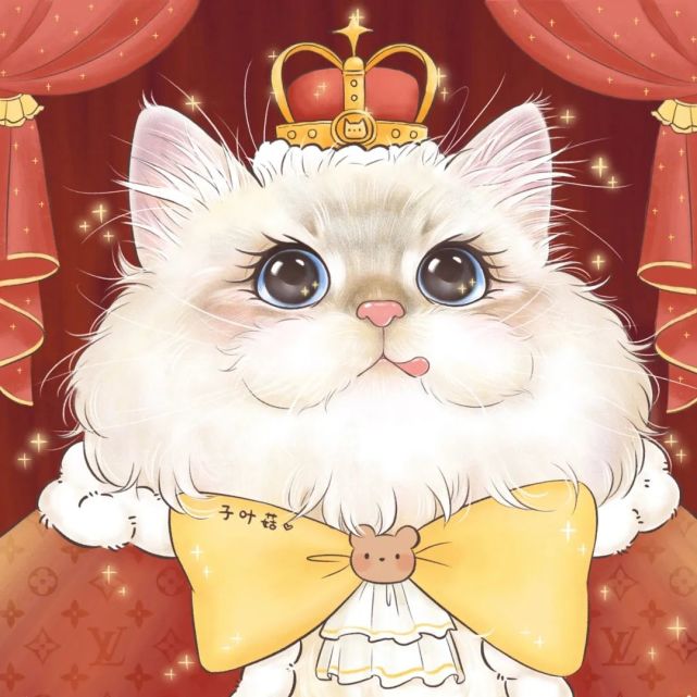 萌宠头像手绘可爱猫咪狗狗兔兔头像