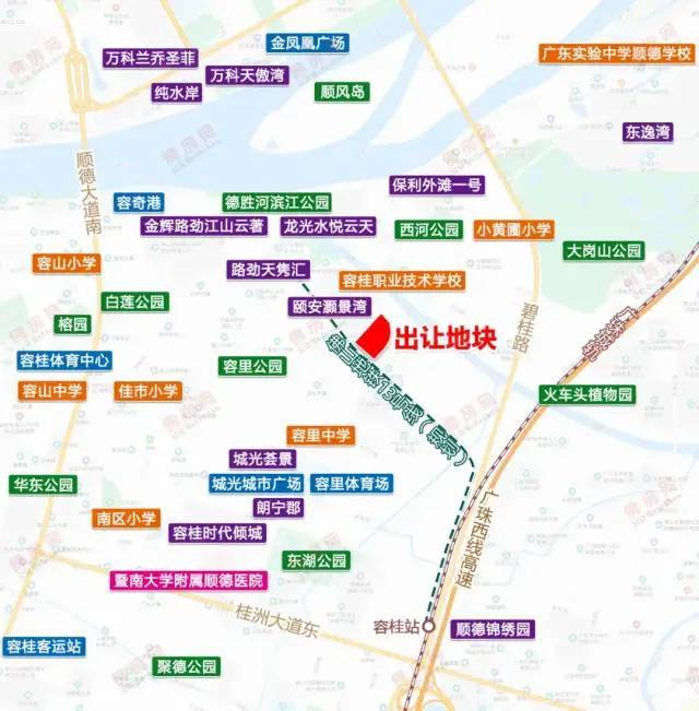 拟建13层高层住宅,保利容桂项目规划出炉,1km可达德胜河南岸