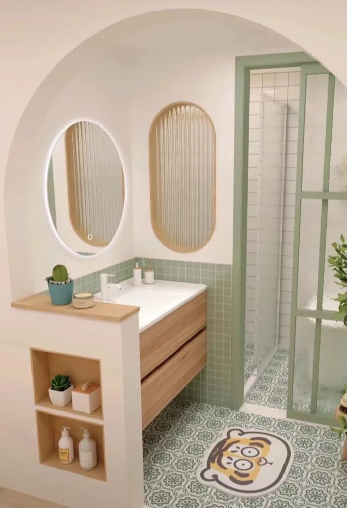 卫生间太小将洗手台外放,除了好看,实用还翻倍_腾讯新闻