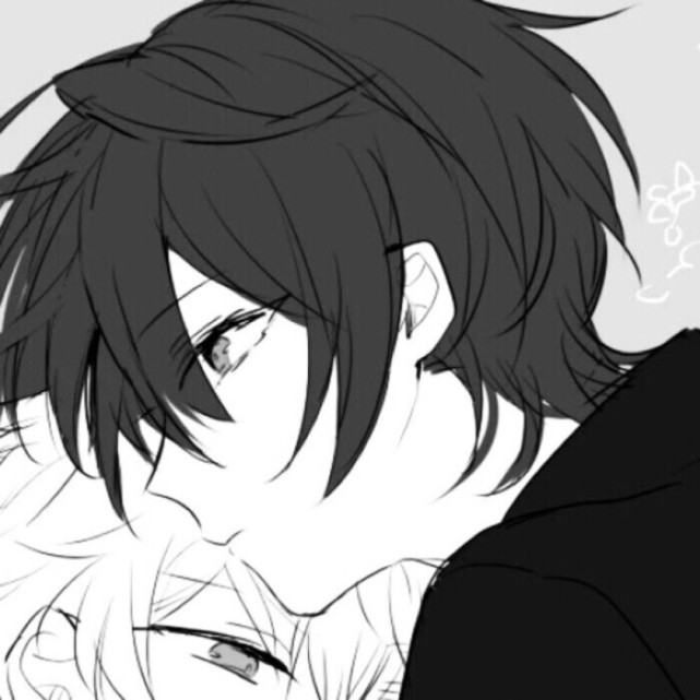 动漫男闺蜜头离得很近心却远了