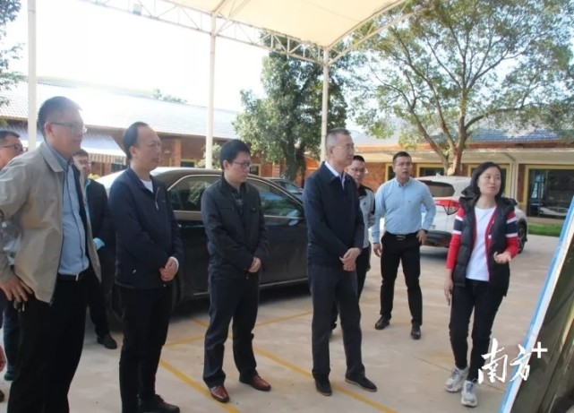 南城南雄对口帮扶指挥部总指挥李福全,南雄市副市长朱慧,古市镇党委