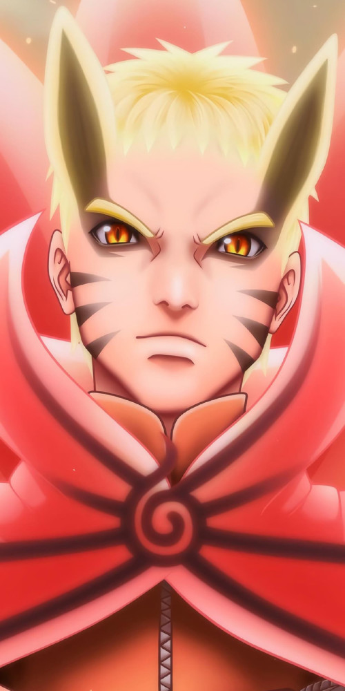 动漫壁纸鸣人重离子模式手机壁纸破釜沉舟的招式