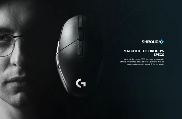 罗技发布shroud联名款g303无线游戏鼠标售价12999美元