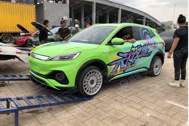 2021广州车展探馆比亚迪元plus改装车