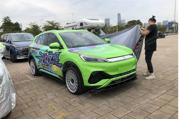 2021广州车展探馆比亚迪元plus改装车