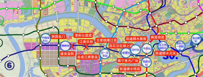 南寧地鐵6號線站點再傳新消息沿線樓盤地圖曝光涉及34盤