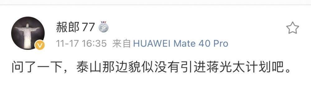 中超 泰山队无意引进归化国脚，两将爆发郝伟配备两套阵容，新队徽曝光
