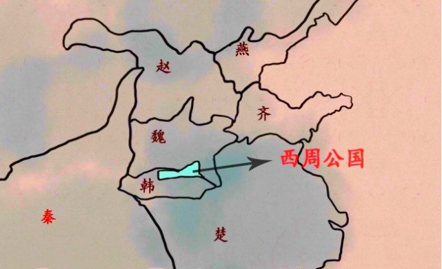 东周列国地理分布图图片