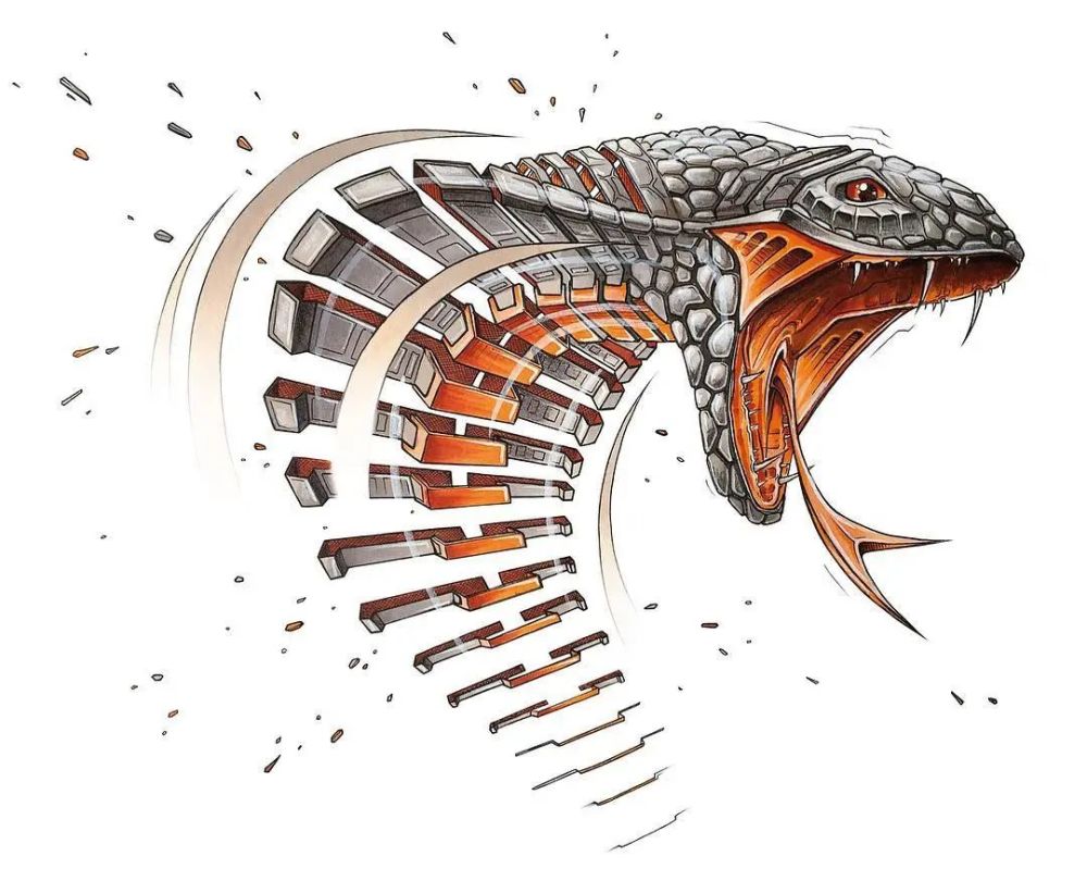 插画家为动物打造外骨骼机械感十足看起来酷炫极了