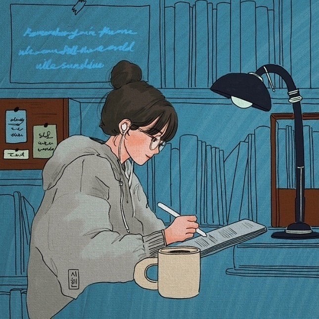 文艺风女生插画头像_腾讯新闻