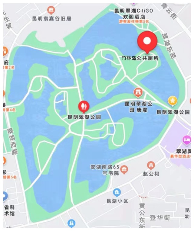 昆明翠湖周边地图图片