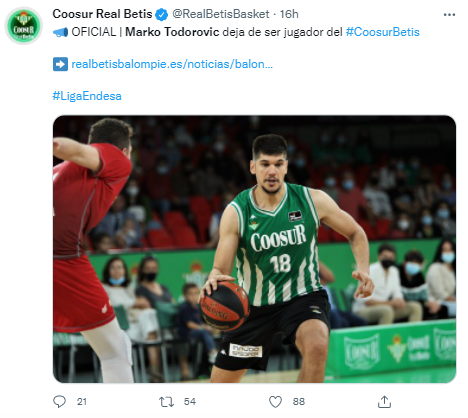 马尔科-托多罗维奇 官宣！CBA老熟人已经与球队完成解约，他将重返CBA！
