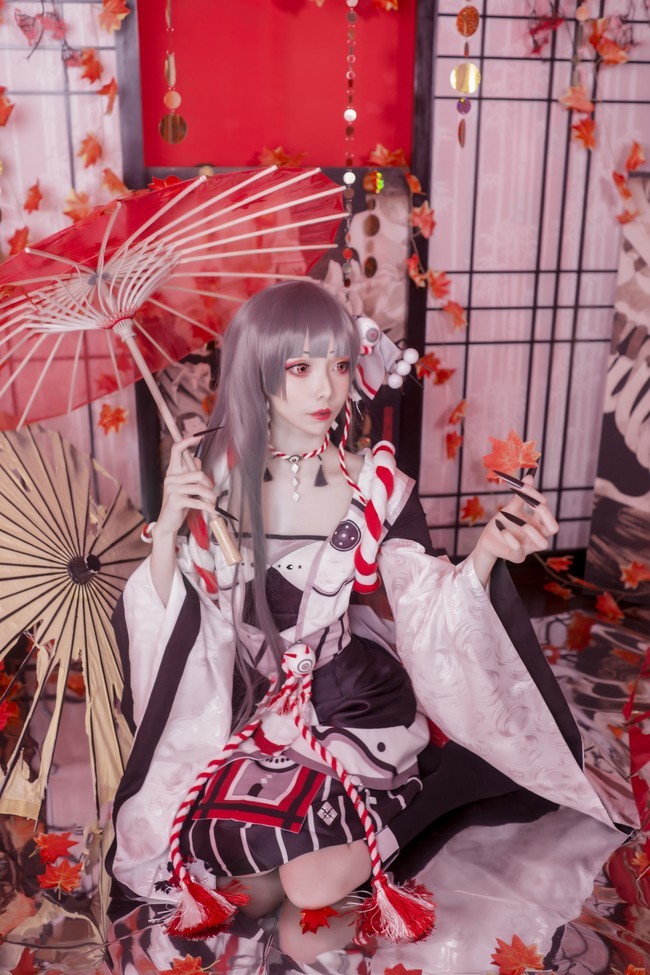 cos赏析鬼女红叶人形之舞