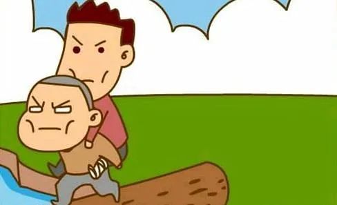 "正好,他遇到了一个瘸子,就央求瘸子说:"大哥,可怜可怜我这个瞎子吧!