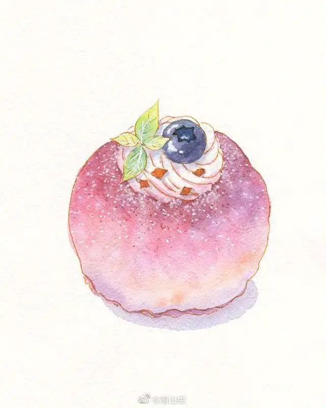 彩铅美食绘画作品,画师南山绘