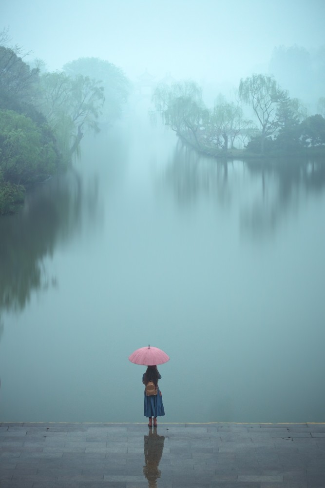 精美壁纸弄春烟雨色江南烟雨